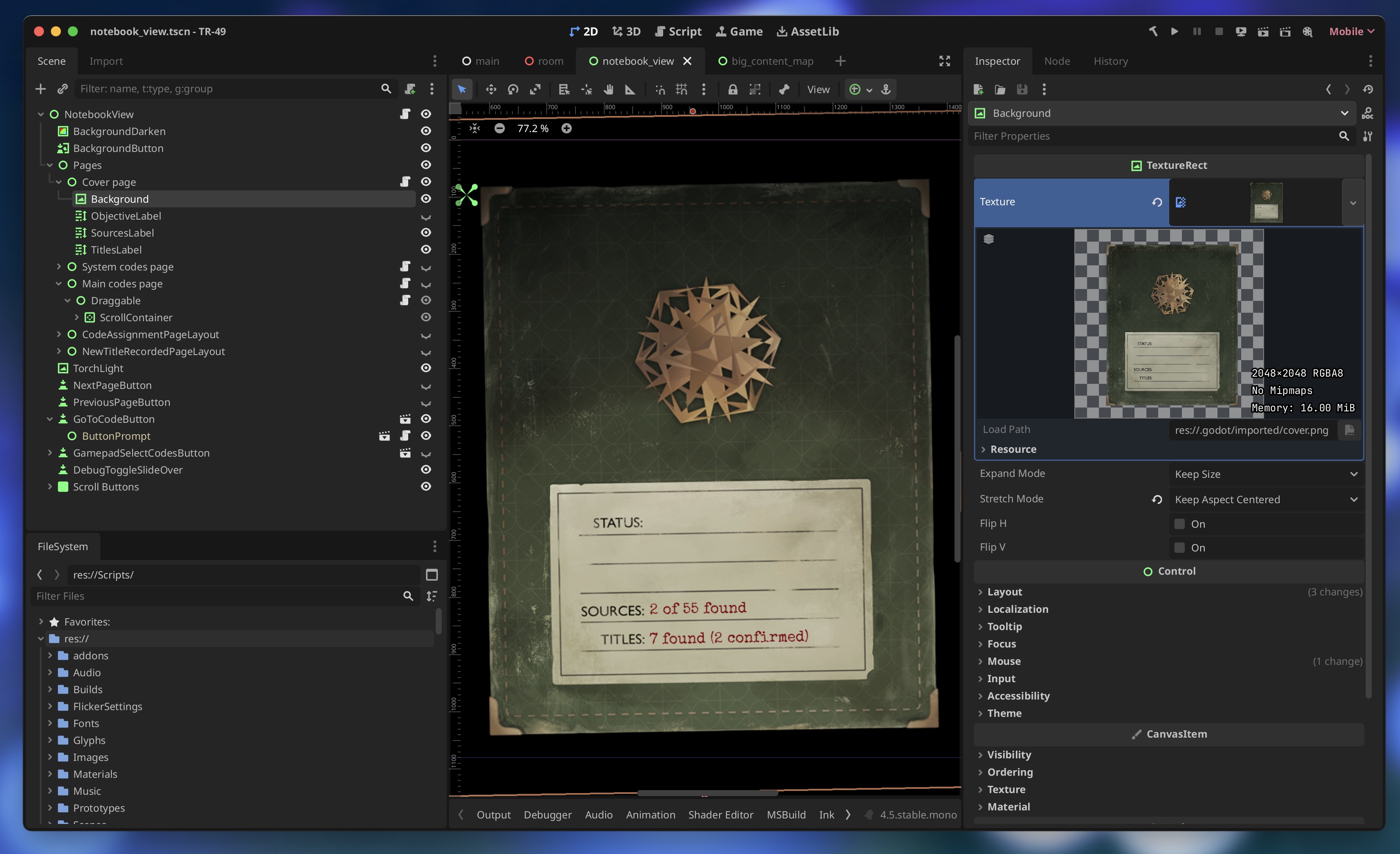 Godot Scene screenshot