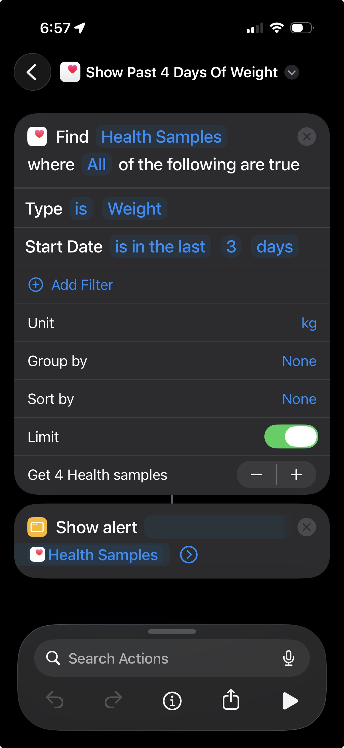 Shortcuts screenshot